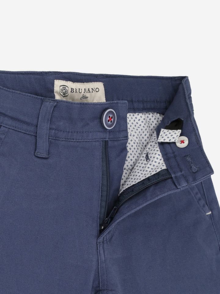 Yale Blue Chino With Flap Pockets Brumano Pakistan