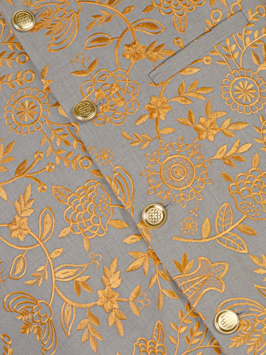 Yellow Embroidered Sartoria Waistcoat Brumano Pakistan