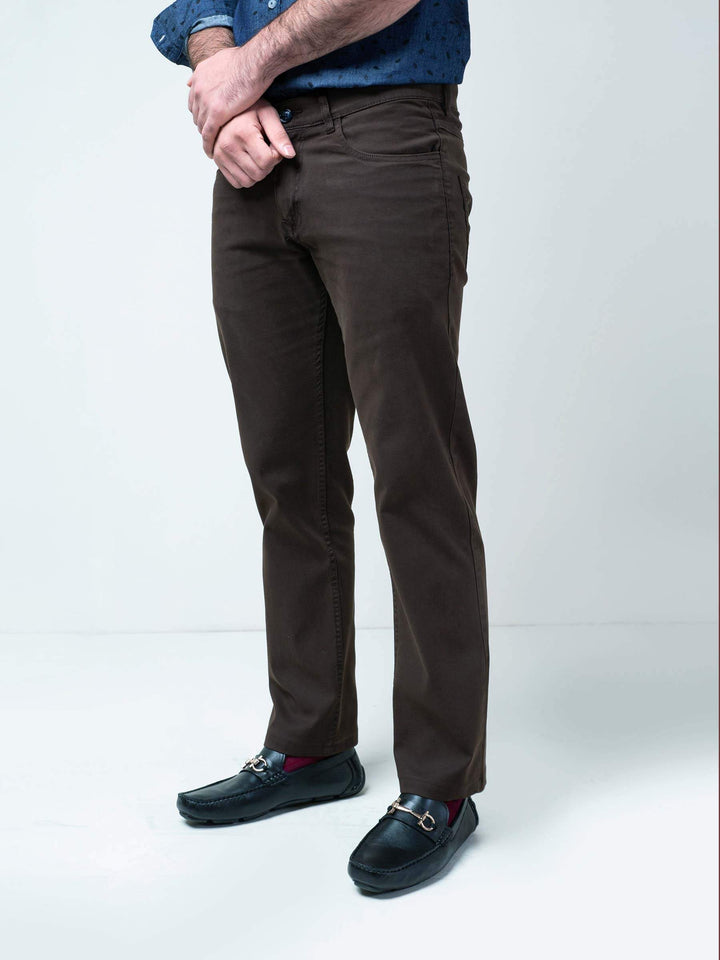 Brown Five Pocket Trouser Brumano Pakistan Update