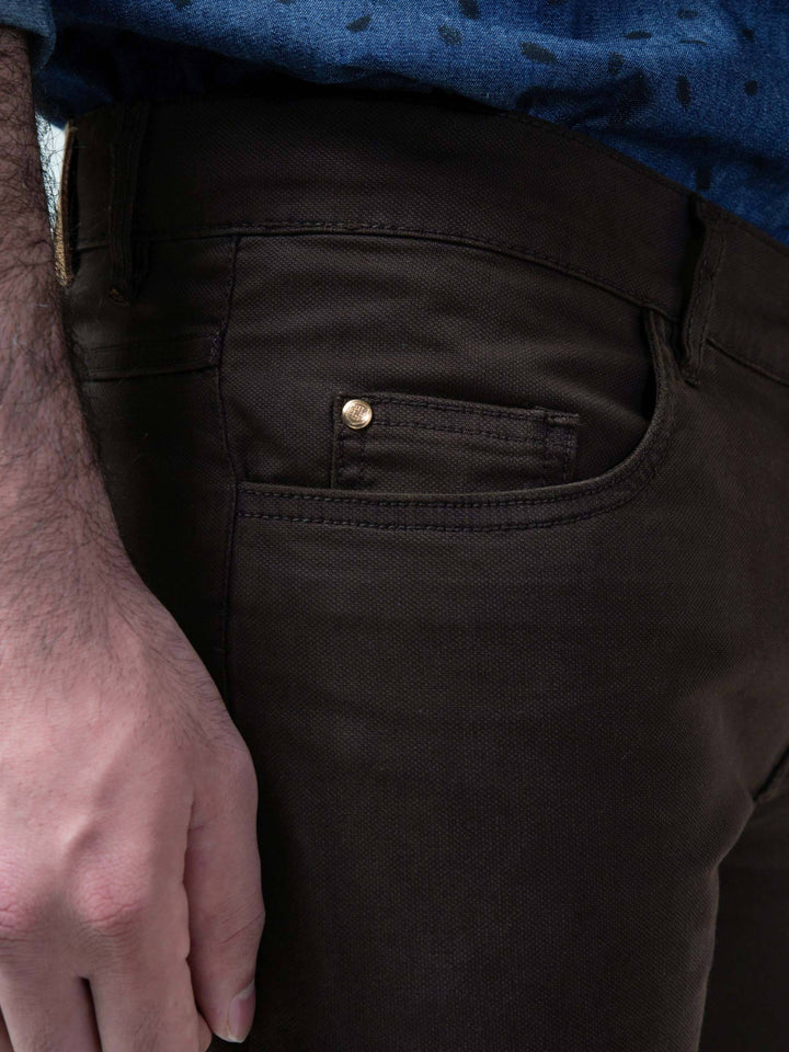 Brown Five Pocket Trouser Brumano Pakistan Update