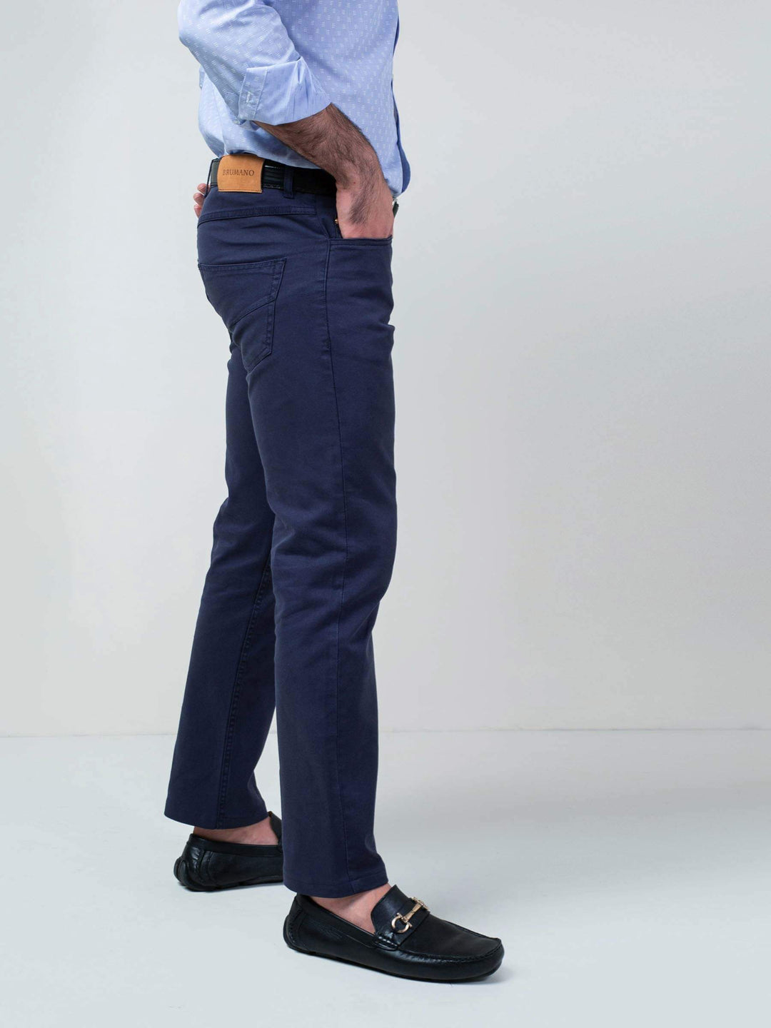 Navy Blue Five Pocket Trouser Brumano Pakistan