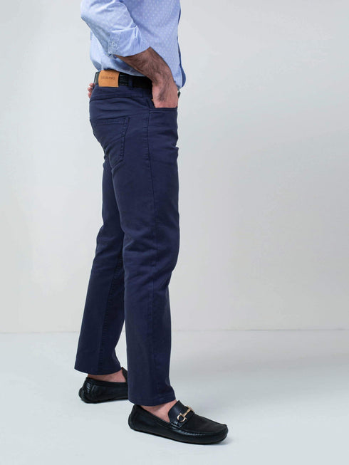 Navy Blue Five Pocket Trouser Brumano Pakistan