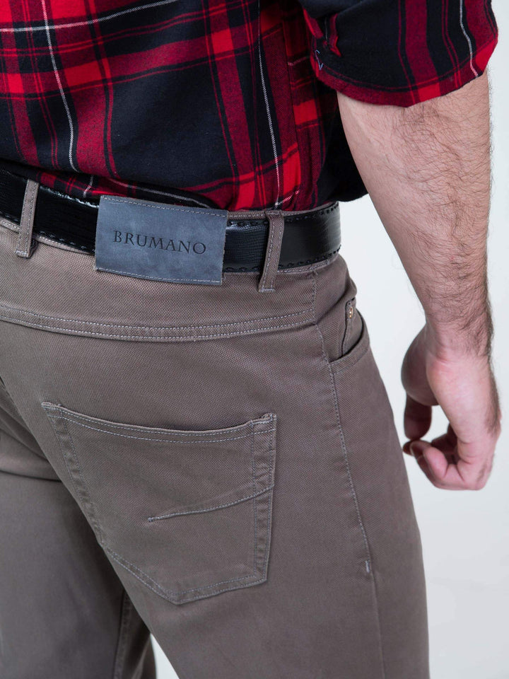 Sandy Brown Five Pocket Trouser Brumano Pakistan